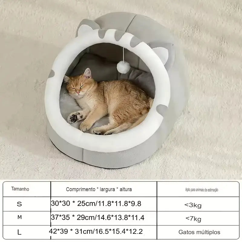 Dm Prime Fenix Loja de produtos para gato e cachorro - Cama Nuvem para Cats Com Desenhos - Ursinho - Pequeno (31x30x29cm) - Cama Nuvem para Cats com desenhos