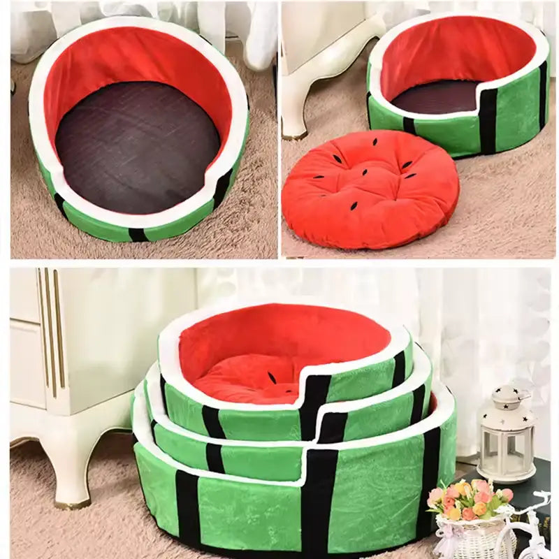 Dm Prime Fenix Loja de produtos para gato e cachorro - Caminha Melancia Lavável E Fácil De Limpar Para Pets - P - Caminha Melancia Para Pet