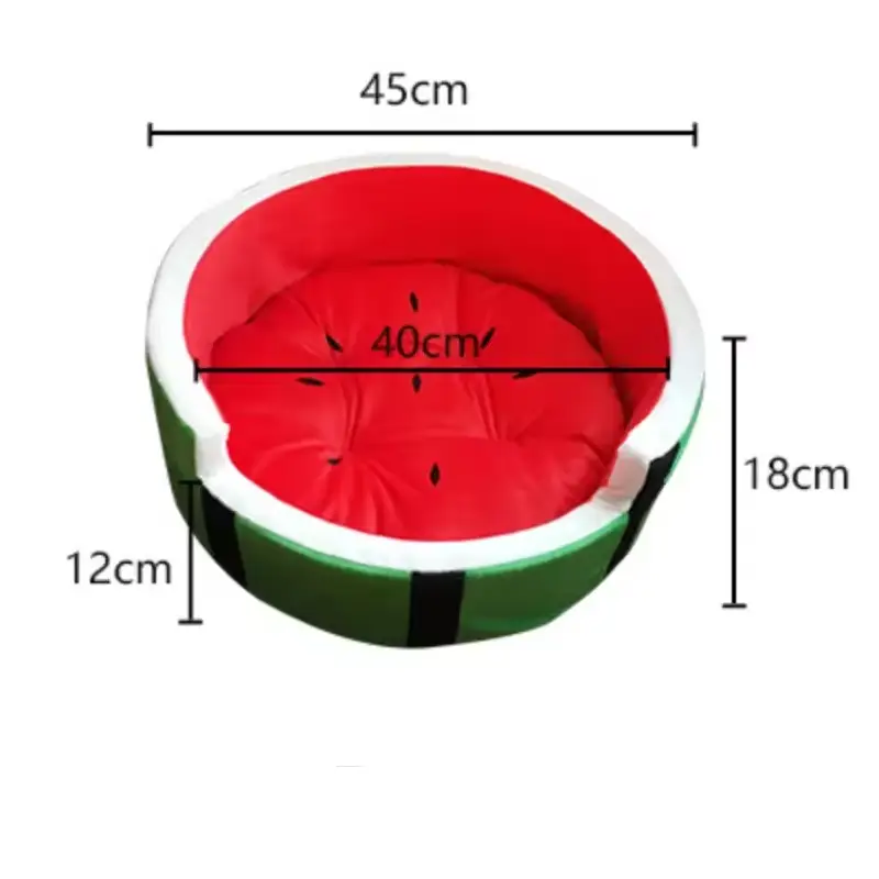 Dm Prime Fenix Loja de produtos para gato e cachorro - Caminha Melancia Lavável E Fácil De Limpar Para Pets - P - Caminha Melancia Para Pet Medidas 45cm*40cm*12cm*18cm