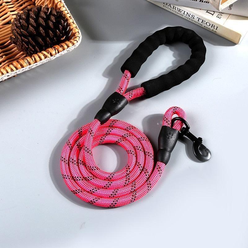 Dm Prime Fenix Loja de produtos para gato e cachorro - Guia Retratil Para Cachorro Emborrachada - Rosa - 1.5M - Guia para Cachorro Emborrachada