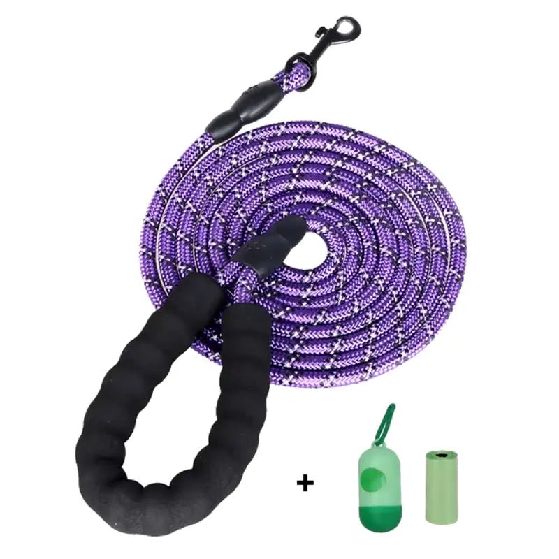 Dm Prime Fenix Loja de produtos para gato e cachorro - Guia Retratil Para Cachorro Emborrachada - Roxo - 1.5M - Guia para Cachorro Emborrachada