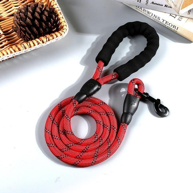 Dm Prime Fenix Loja de produtos para gato e cachorro - Guia Retratil Para Cachorro Emborrachada - Vermelho - 1.5M - Guia para Cachorro Emborrachada