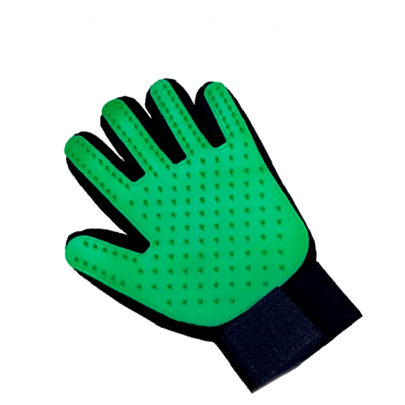 Dm Prime Fenix Loja de produtos para gato e cachorro - Luva Removedora De Pelos Para Pets - Verde - Mão Esquerda - Luva Removedora De Pelos Para Pets