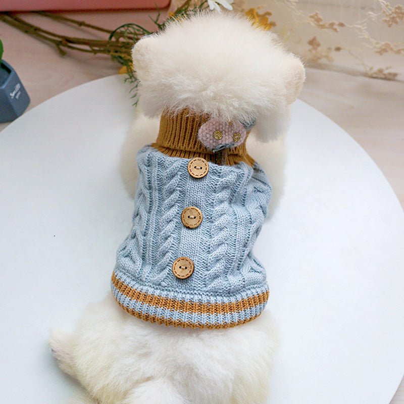 Dm Prime Fenix Loja de produtos para gato e cachorro - Roupinha de cachorro de tricô - Amarelo - PP - Fashion Tricot Para Cachorro e Gato