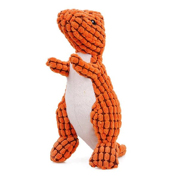 Dm Prime Fenix Loja de produtos para gato e cachorro - Brinquedo De Pelúcia Resistente Para Mastigação De Cães - Laranja - 35cm - Brinquedo de pelúcia resistente para mastigação de cães