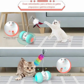 Dm Prime Fenix Loja de produtos para gato e cachorro - Brinquedo Eletrônico Automático Para Gatos Que Imita Caça - Brinquedo eletrônico automático para gatos que imita caça