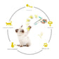 Dm Prime Fenix Loja de produtos para gato e cachorro - Brinquedo Para Gatos Com Penas E Movimento Aleatório - Azul - Brinquedo para gatos com penas e movimento aleatório