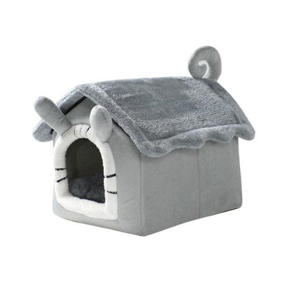 Dm Prime Fenix Loja de produtos para gato e cachorro - Casinha Pet Confortável Para Climas Frios - Cinza - S (ATÉ 2.5KG) - Casinha Pet Confortável Para Climas Frios