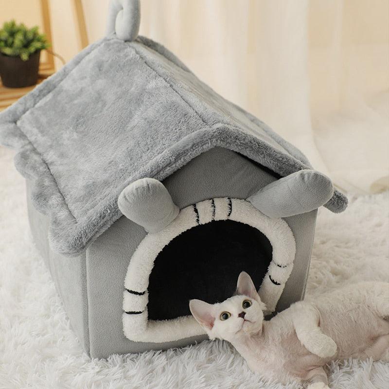 Dm Prime Fenix Loja de produtos para gato e cachorro - Casinha Pet Confortável Para Climas Frios - Cinza - S (ATÉ 2.5KG) - Casinha Pet Confortável Para Climas Frios