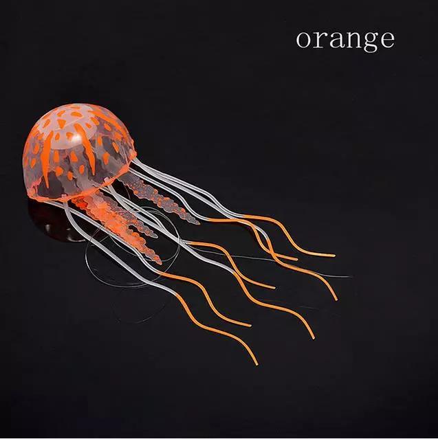 Dm Prime Fenix Loja de produtos para gato e cachorro - Decoração para Aquário Água Viva Luminosa - Decoração para Aquário - Laranja - Decoração para Aquário Água Viva Luminosa
