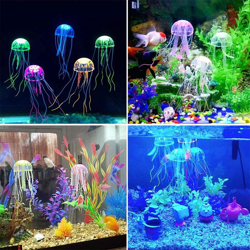 Dm Prime Fenix Loja de produtos para gato e cachorro - Decoração para Aquário Água Viva Luminosa - Decoração para Aquário - Rosa - Decoração para Aquário Água Viva Luminosa