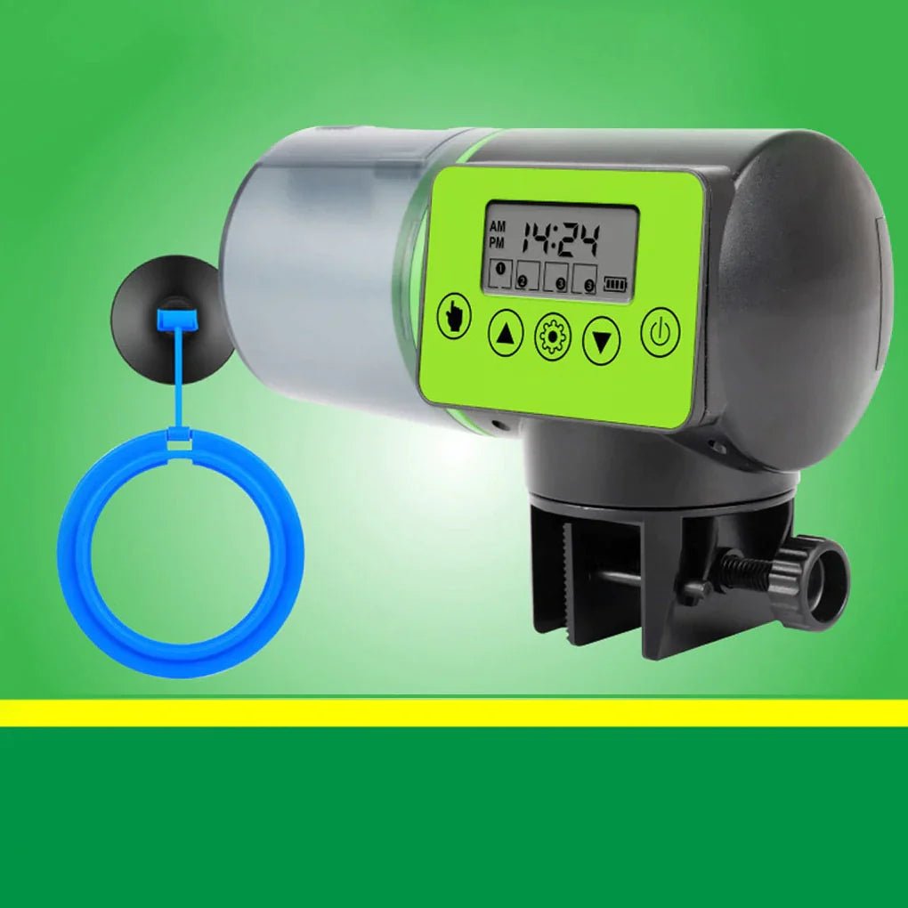 Dm Prime Fenix Loja de produtos para gato e cachorro - Dispositivo Automático Para Alimentar Peixes - Alimentador Peixes - Branco - Alimentador Automático para Peixes