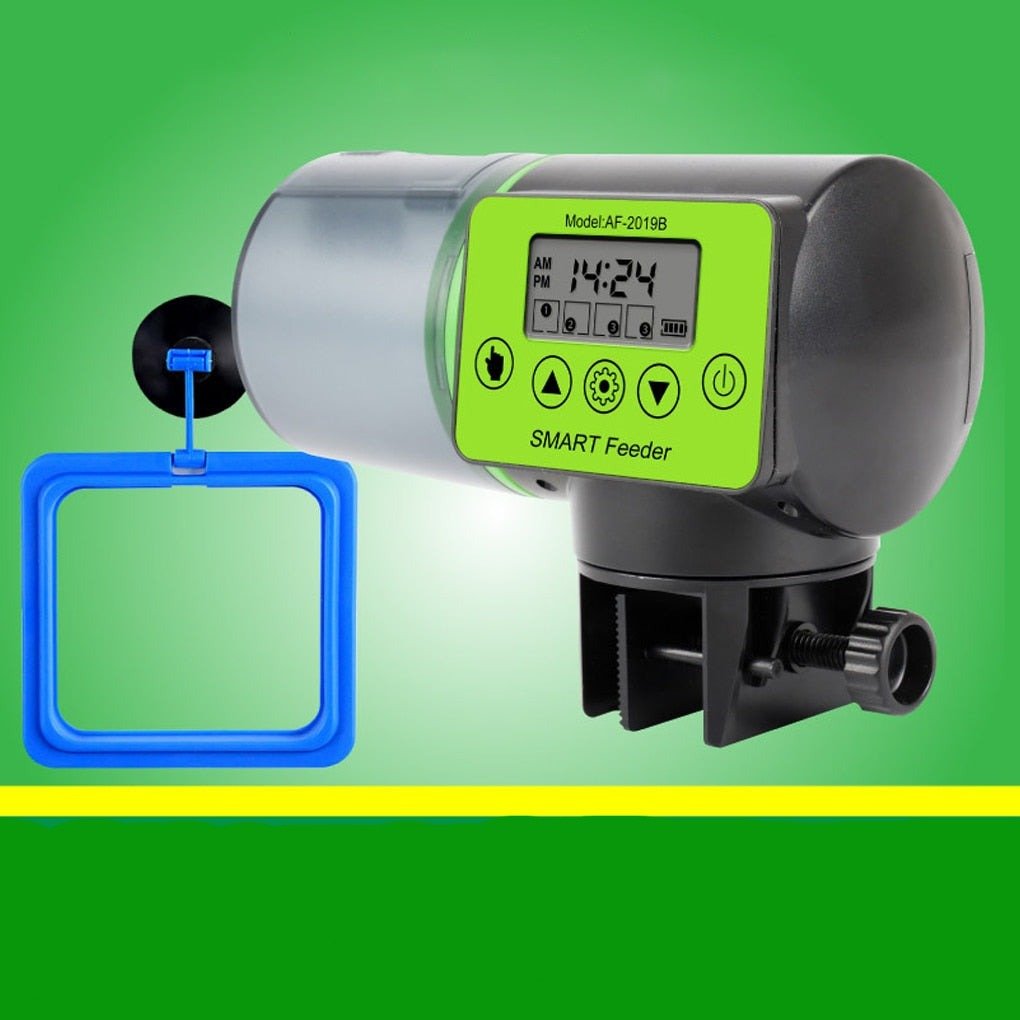 Dm Prime Fenix Loja de produtos para gato e cachorro - Dispositivo Automático Para Alimentar Peixes - Alimentador Peixes - Preto - Alimentador Automático para Peixes