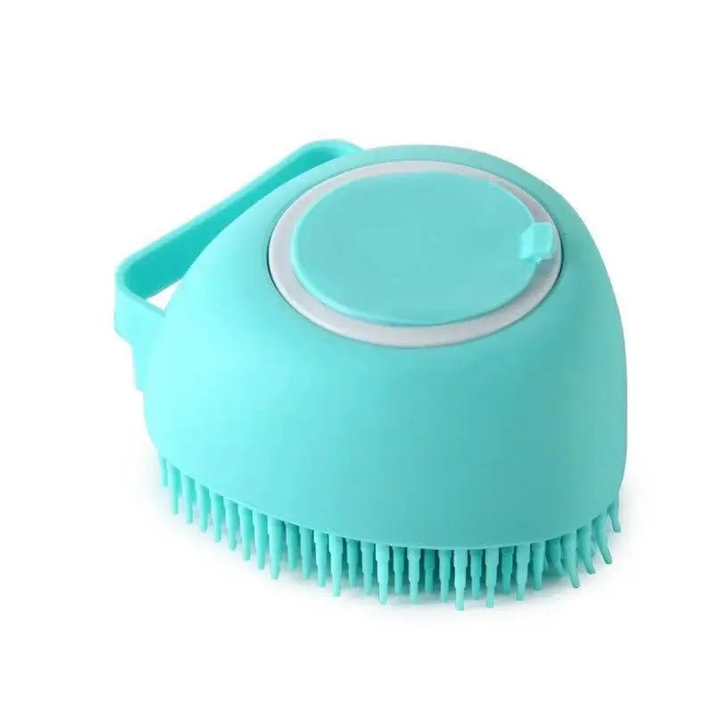 Dm Prime Fenix Loja de produtos para gato e cachorro - Escova De Banho Para Remoção De Sujeira E Detritos Para Pets - Azul em formato de coração - Escova De Banho Para Remoção De Sujeira E Detritos Para Pets