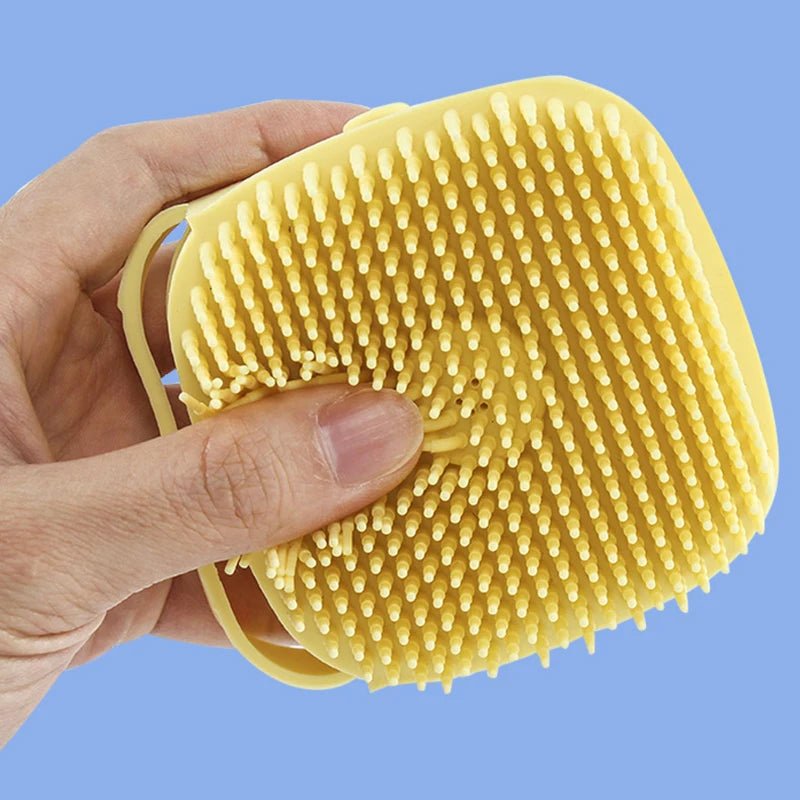 Dm Prime Fenix Loja de produtos para gato e cachorro - Escova De Banho Para Remoção De Sujeira E Detritos Para Pets - Quadrado Azul - Escova De Banho Para Remoção De Sujeira E Detritos Para Pets