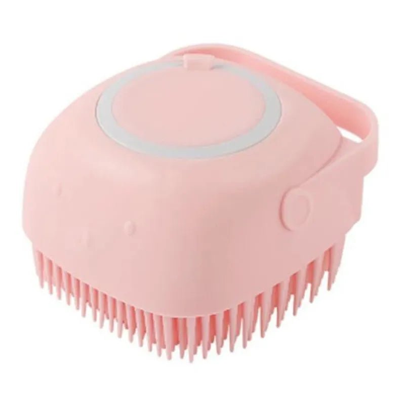 Dm Prime Fenix Loja de produtos para gato e cachorro - Escova De Banho Para Remoção De Sujeira E Detritos Para Pets - Quadrado Rosa - Escova De Banho Para Remoção De Sujeira E Detritos Para Pets