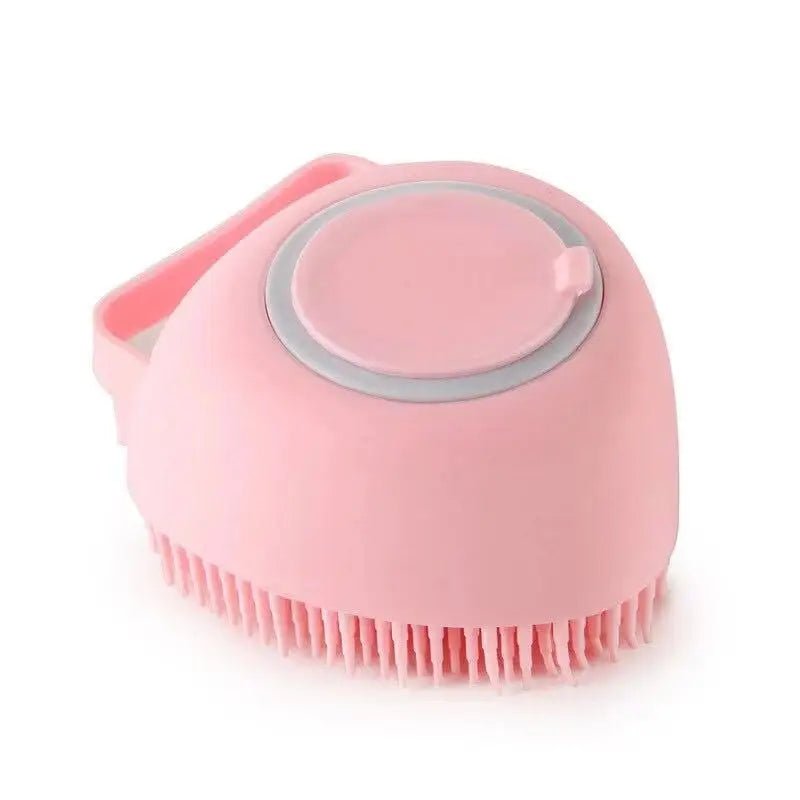 Dm Prime Fenix Loja de produtos para gato e cachorro - Escova De Banho Para Remoção De Sujeira E Detritos Para Pets - Rosa em formato de coração - Escova De Banho Para Remoção De Sujeira E Detritos Para Pets