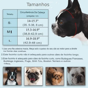 Dm Prime Fenix Loja de produtos para gato e cachorro - Focinheira Para Cães Ansiosos Em Visitas Ao Veterinário - Cinza - P - Focinheira Para Cães Ansiosos Em Visitas Ao Veterinário