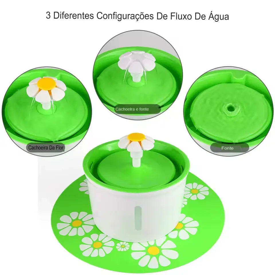 Dm Prime Fenix Loja de produtos para gato e cachorro - Fonte Para Gatos Que Simula Fluxo Natural - Fonte de Água Para Gatos com3 diferentes configuração.