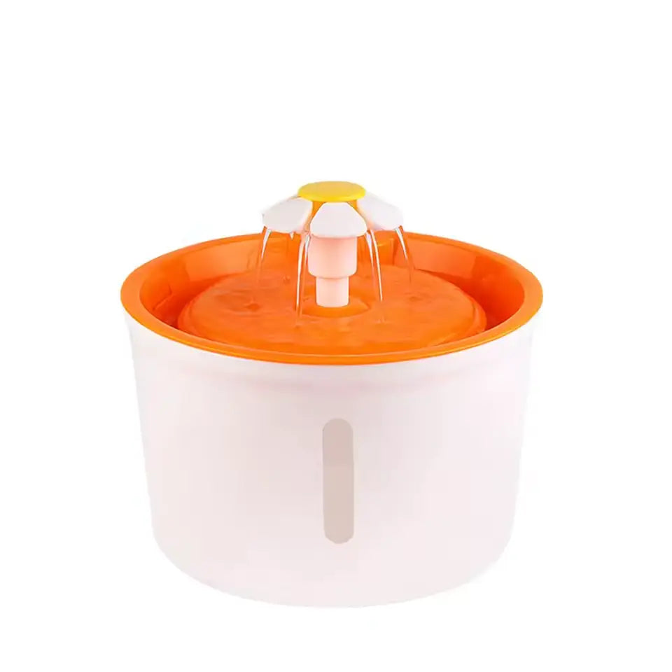 Dm Prime Fenix Loja de produtos para gato e cachorro - Fonte Para Gatos Que Simula Fluxo Natural - Fonte de Água Para Gatos cor laranja