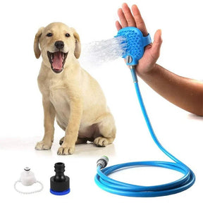 Dm Prime Fenix Loja de produtos para gato e cachorro - Luva de Massagem com Mangueira de Silicone para Banho Pet - azul - Luva de Massagem com Mangueira de Silicone para Banho Pet