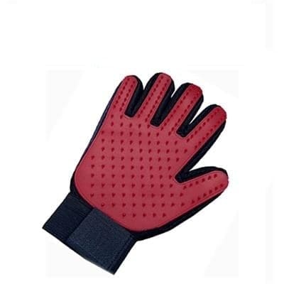 Dm Prime Fenix Loja de produtos para gato e cachorro - Luva Removedora De Pelos Para Pets - Vermelho - Mão Direita - Luva Removedora De Pelos Para Pets