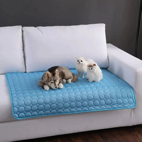 Dm Prime Fenix Loja de produtos para gato e cachorro - Tapete De Resfriamento Dobrável Para Fácil Armazenamento - Cinza - XXL 150x100cm - Tapete De Resfriamento Dobrável Para Fácil Armazenamento